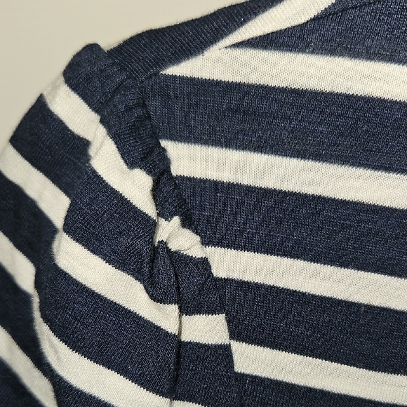 Navy And White Stripe BODEN Dress - Picture 3 of 6